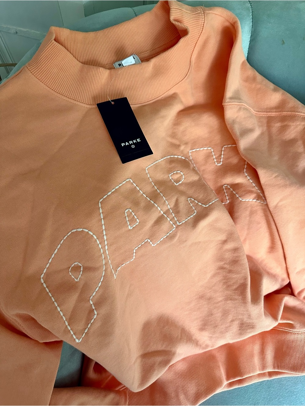 Parke x Target Mockneck Peach Orange